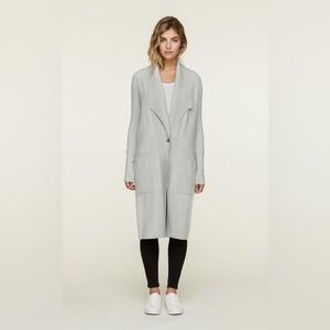 Soia & Kyo Brihanna Coatigan Size Small In Light Gray